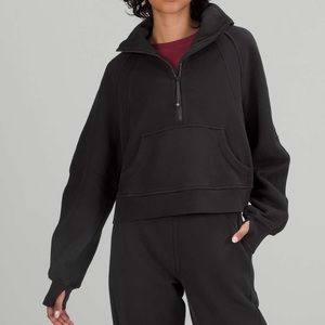 Lululemon Scuba Oversized Funnel Neck Half Zip Black XS/S